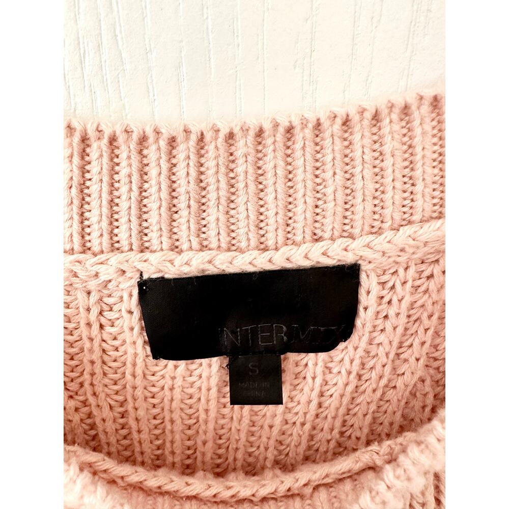 Intermix Rivington High Neck Knit Cami Halter Sweater Tank Blush Small - Picture 6 of 11